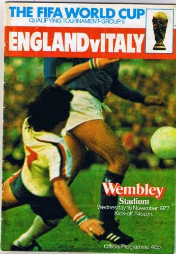 england vs italy 1977